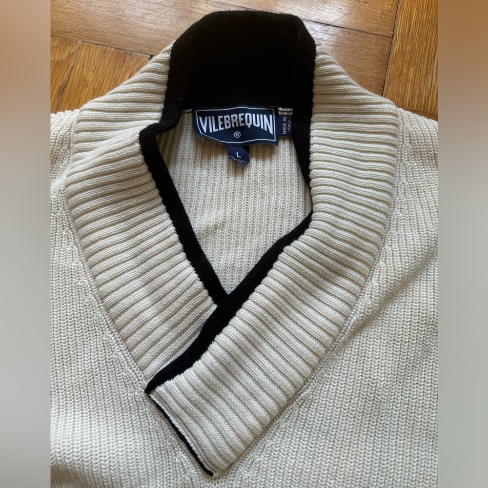 Villebrequin men’s cotton sweater size large
